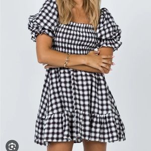 Gingham Adelio Princess Polly dress